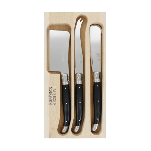 Andre Verdier 3 Piece Cheese Set - Black | The Great Cape