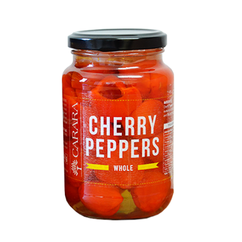 Carara Red Cherry Peppers Whole 400g