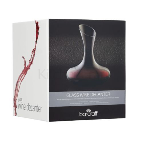 Barcraft Luxury Glass Wine Decanter 1.5L