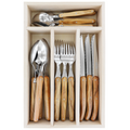 Andre Verdier 24 Piece Cutlery Set - Olive Wood