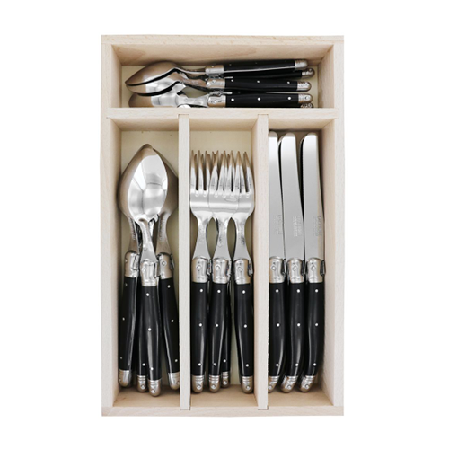 Andre Verdier 24 Piece Cutlery Set - Black