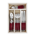 Andre Verdier 24 Piece Cutlery Set - Ruby Red