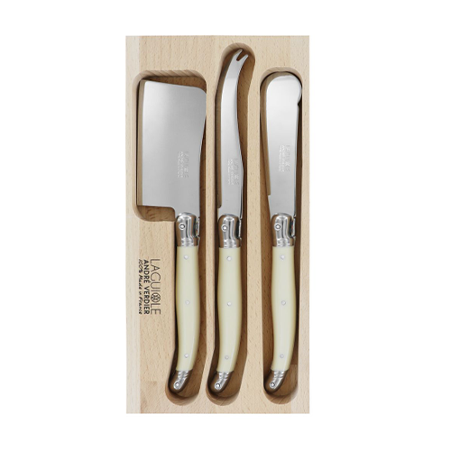 Andre Verdier 3 Piece Cheese Set - Ivory