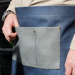 El Toro Half Tone Microfibre Supaletha Waist Apron - Navy/Grey