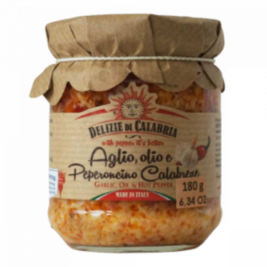 Delizie Di Calabria Crushed Garlic & Hot Pepper 180g