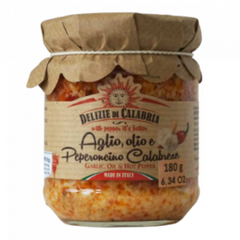 Delizie Di Calabria Crushed Garlic & Hot Pepper 180g