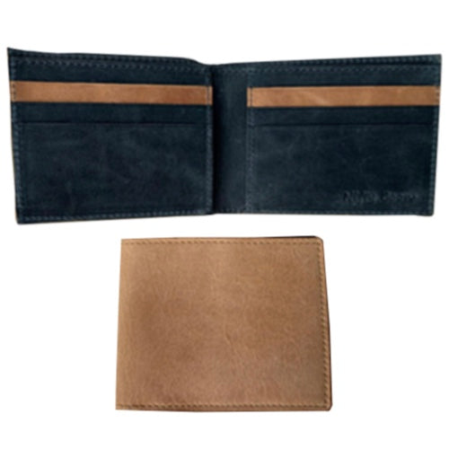 Nifty Boon Easy Wallet - Denim and Tan Leather