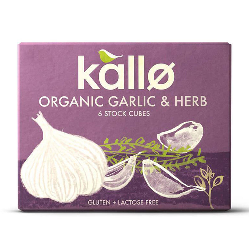 Kallo Organic Garlic and Herb Stock Cubes (6)