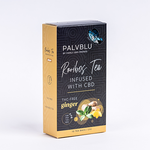 Palvblu Rooibos CBD Infused Tea - Ginger (10 pk)