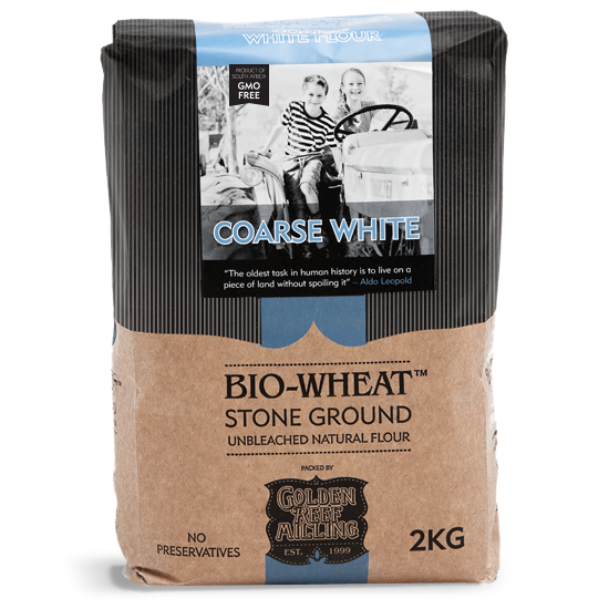 Bio-Wheat Stoneground Coarse White Flour 2kg